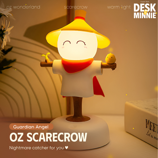 SCARECROW NIGHT LIGHT | Sensor USB LED Night Light Lamp for Bedroom | Best Decorative Accessories | MINNIE DESK