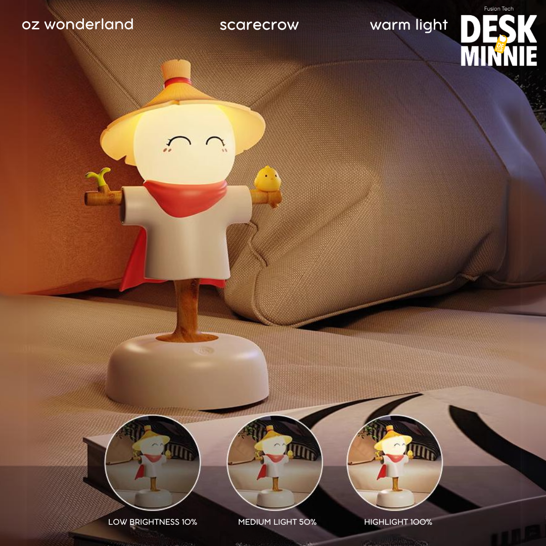 SCARECROW NIGHT LIGHT | Sensor USB LED Night Light Lamp for Bedroom | Best Decorative Accessories | MINNIE DESK