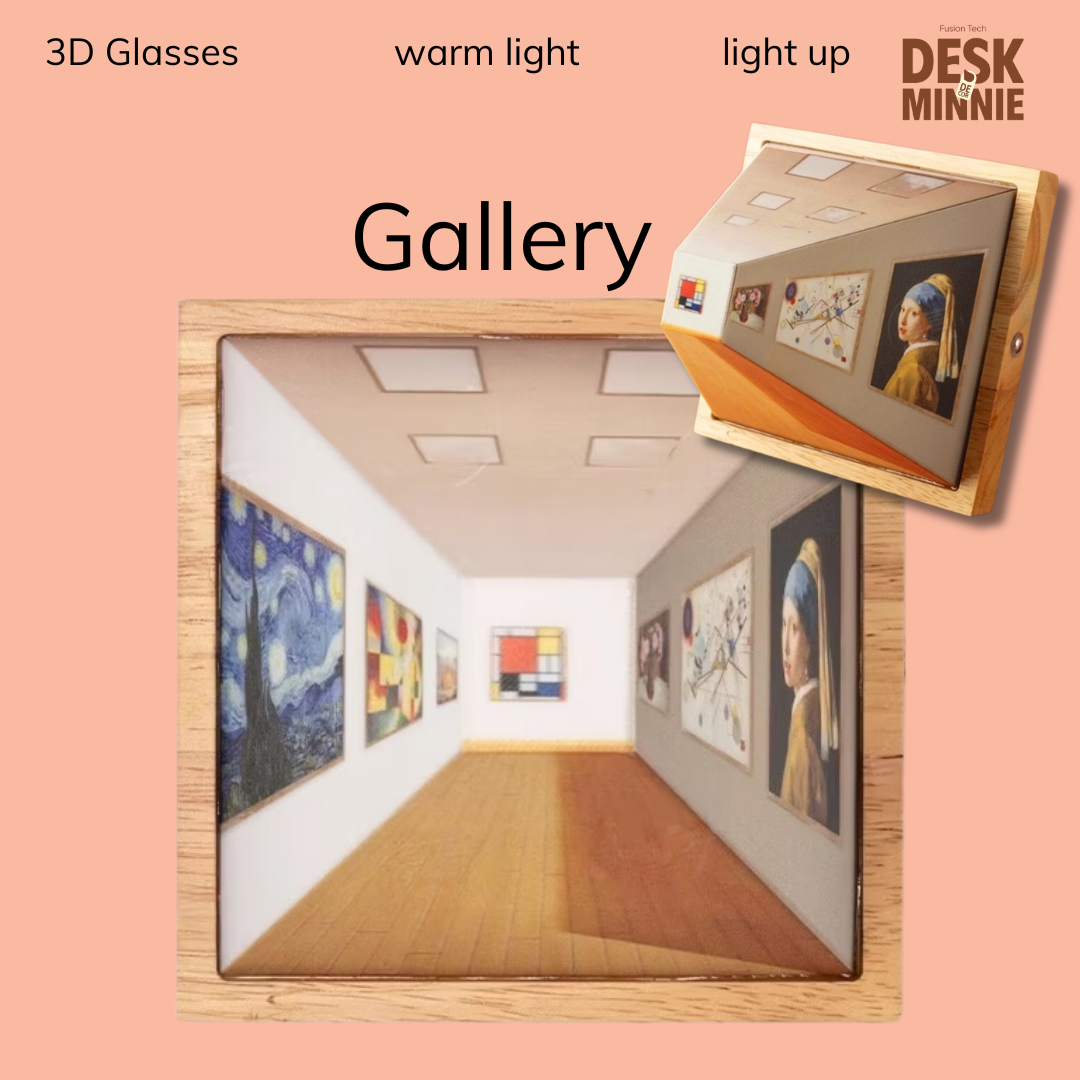 3D Glasses-Free Gallery Optical Illusion Wall Lamp & Night Light