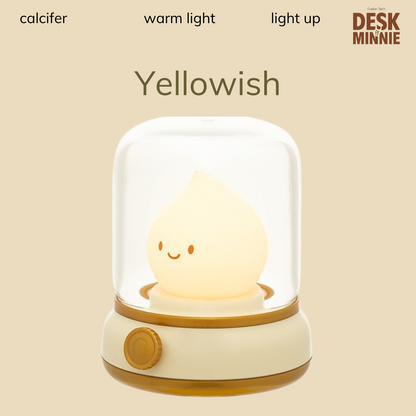 CALCIFER NIGHT LIGHT | Cute USB LED Night Light Lamp for Bedroom | Best Decorative Accessories | MINNIE DESK