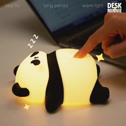 PO PANDA NIGHT LIGHT | Cute USB LED Night Light Lamp for Bedroom | Best Decorative Accessories | MINNIE DESK