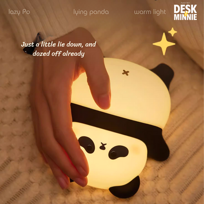 PO PANDA NIGHT LIGHT | Cute USB LED Night Light Lamp for Bedroom | Best Decorative Accessories | MINNIE DESK