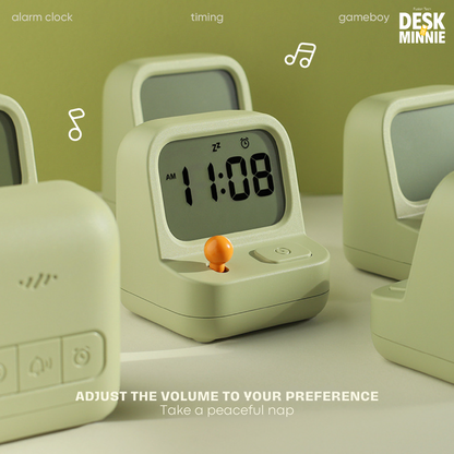 GAMEBOY ALARM CLOCK | LED Smart Table Alarm Clock for Morning Alerts And Reminder | Best Decorative Accessories | MINNIE DESK