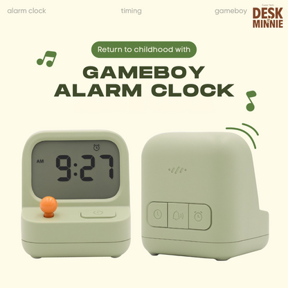 GAMEBOY ALARM CLOCK | LED Smart Table Alarm Clock for Morning Alerts And Reminder | Best Decorative Accessories | MINNIE DESK